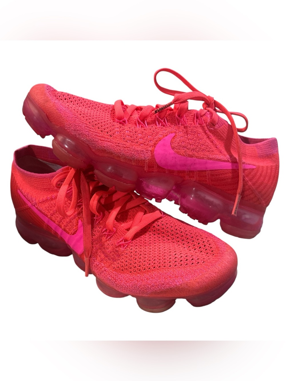 Nike Women’s VaporMax Flyknit Sneakers - Hot Pink